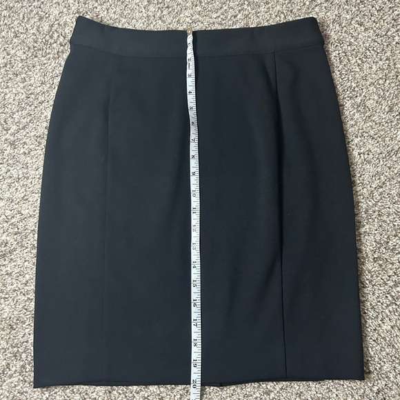 LOFT Black Pencil Skirt with Zipper in Back and Slit in Back Size Small Business - Picture 2 of 4